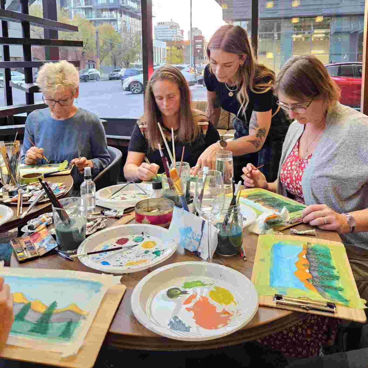 Watercolor workshop in Calgary