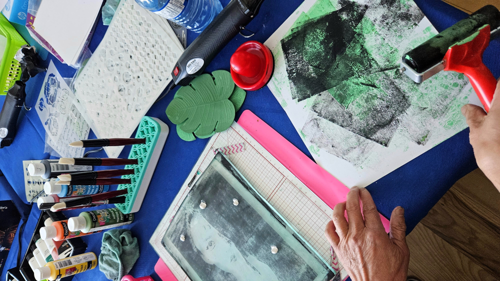 Printmaking workshop in Calgary