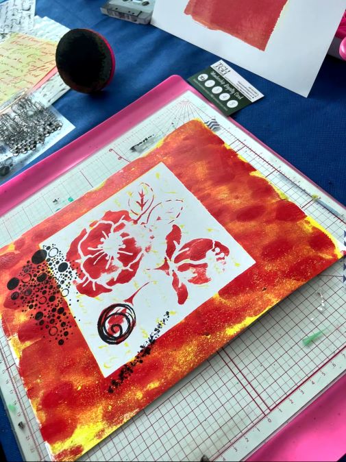 Printmaking workshop in Calgary