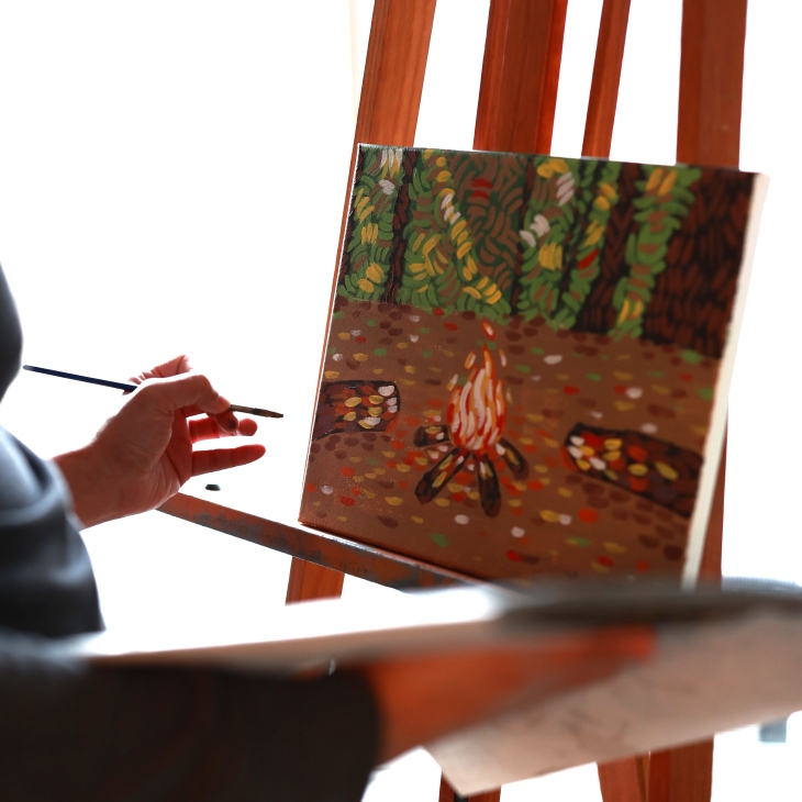 campfire painting workshop
