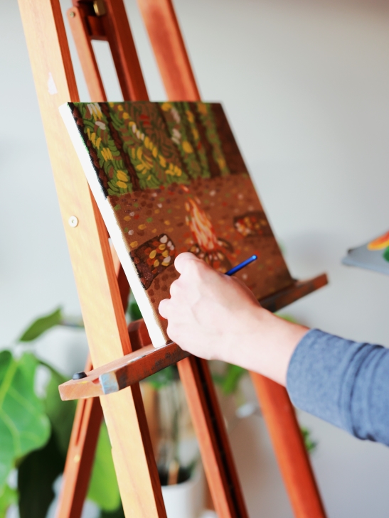 campfire painting workshop