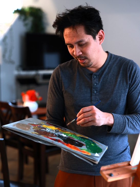 campfire painting workshop