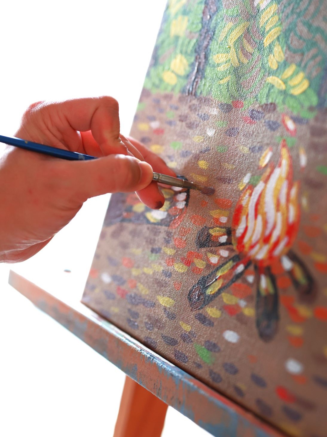 campfire painting workshop